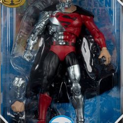 Dc Multiverse Mcfarlane Cyborg Superman Gold Label rare