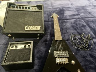 ME276 First Act Guitar W/ Crate MX10 & MA2039 Guitar Amplifier ( Read Description ) 