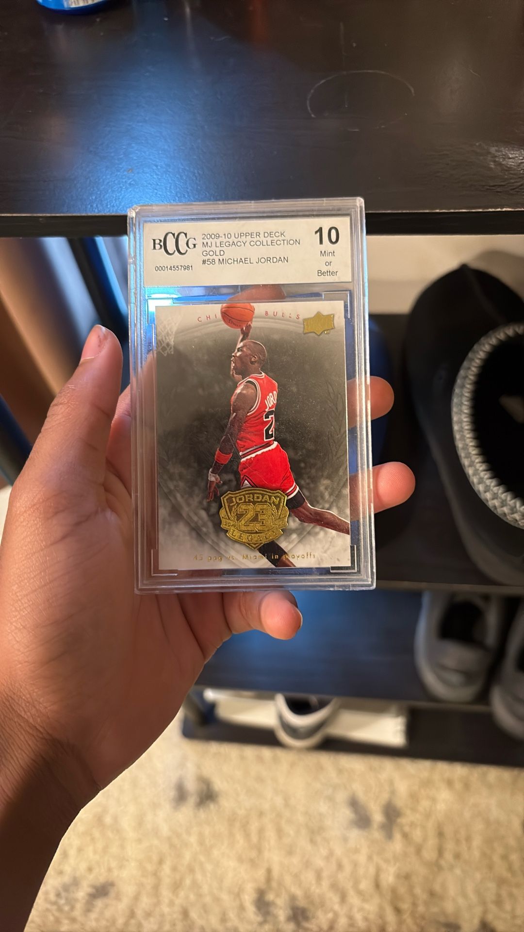PSA10 2009 upper deck mj legacy collection GOLD
