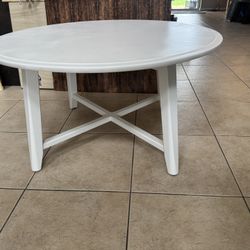 IKEA Kragsta Round Wood Coffee Table 