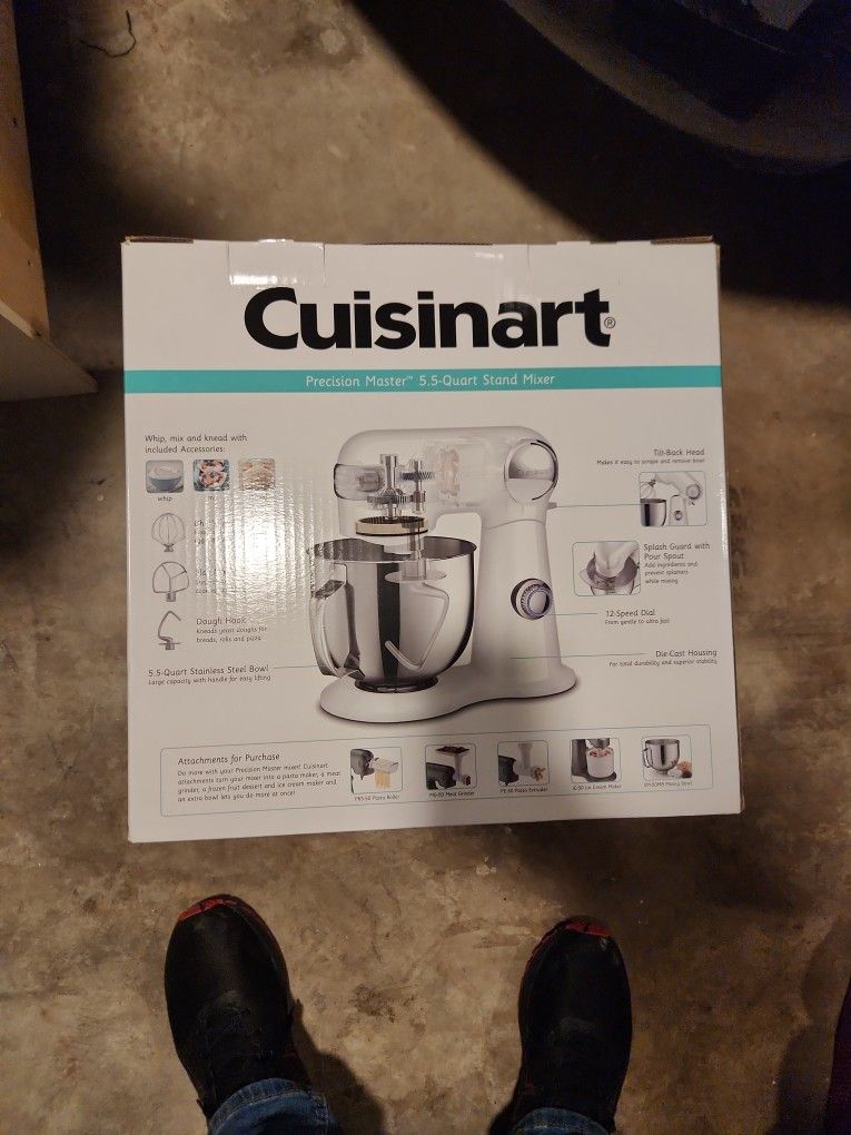 Cuisinart Precision Master 5.5 Quart Stand Mixer New In Box