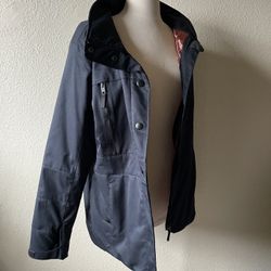 Body Glove navy snowboarding ski zip up jacket waterproof winter coat womens sz large