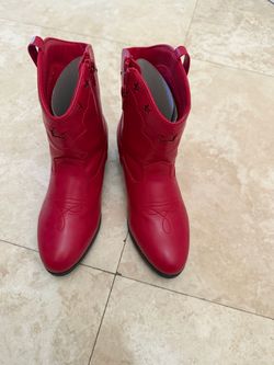 Girls Youth Red Boots