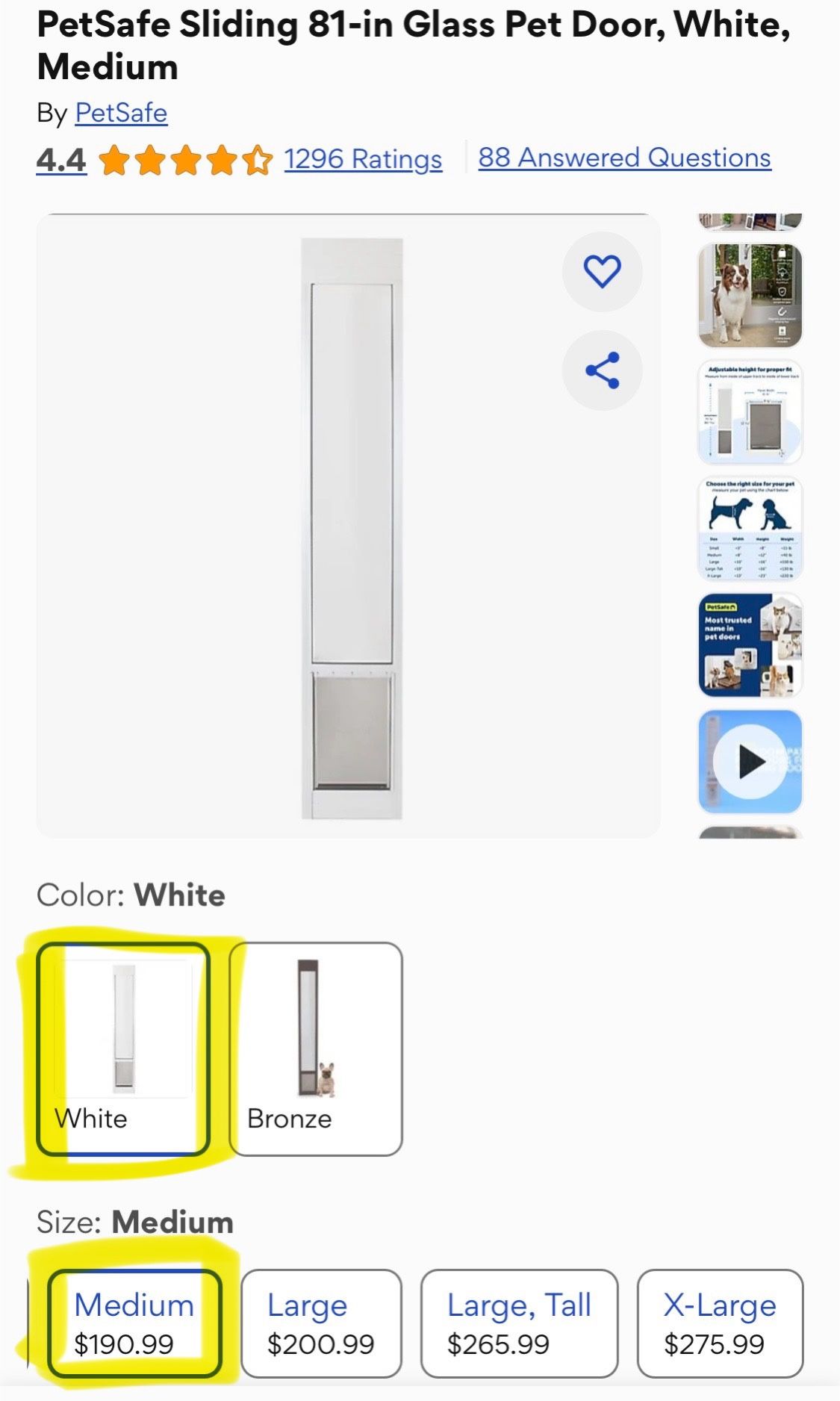 Sliding Glass Door - Doggy Door