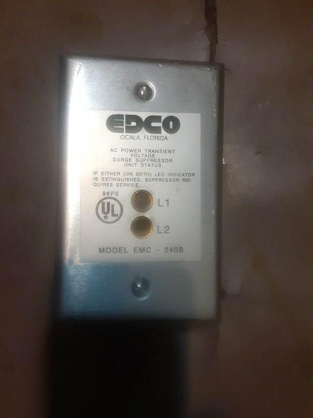 Edco AC Power Transient Voltage Suppressor Unit Status