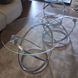 Ashley Glass Tables Set