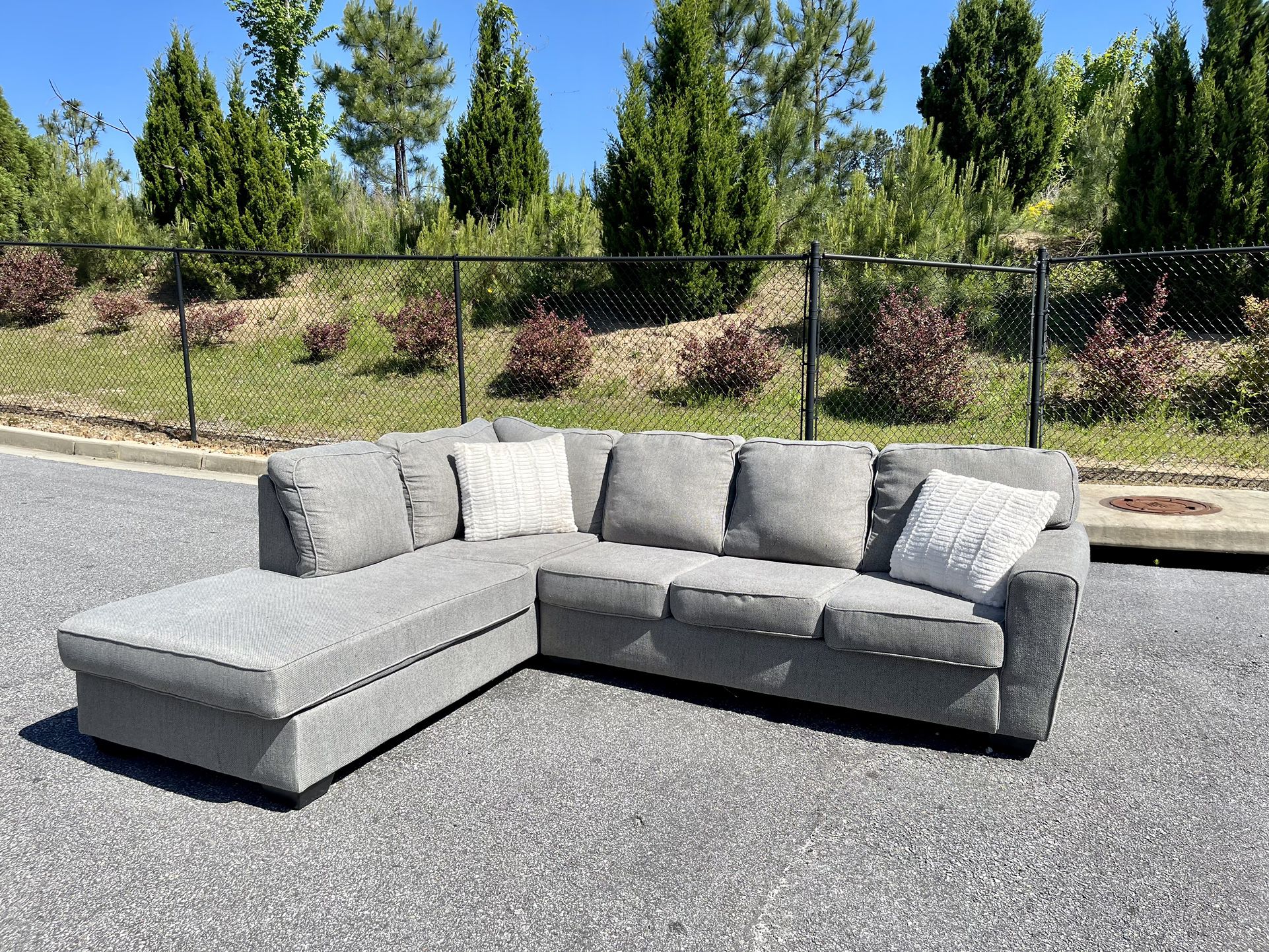 Grey Sectional Couch Delivery Available!