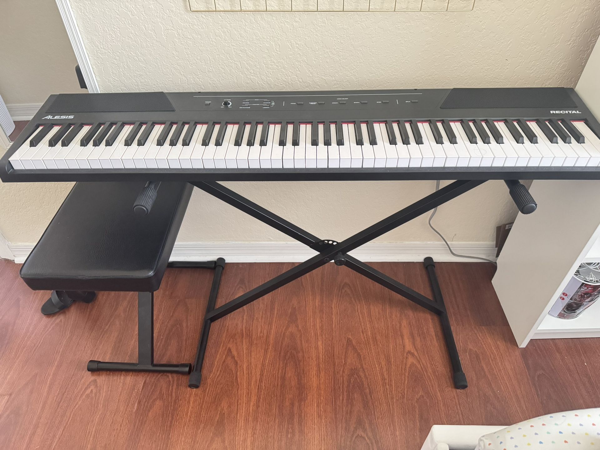 Alesis Recital - 88 Key Digital Piano Keyboard WITH STAND AND CHAIR