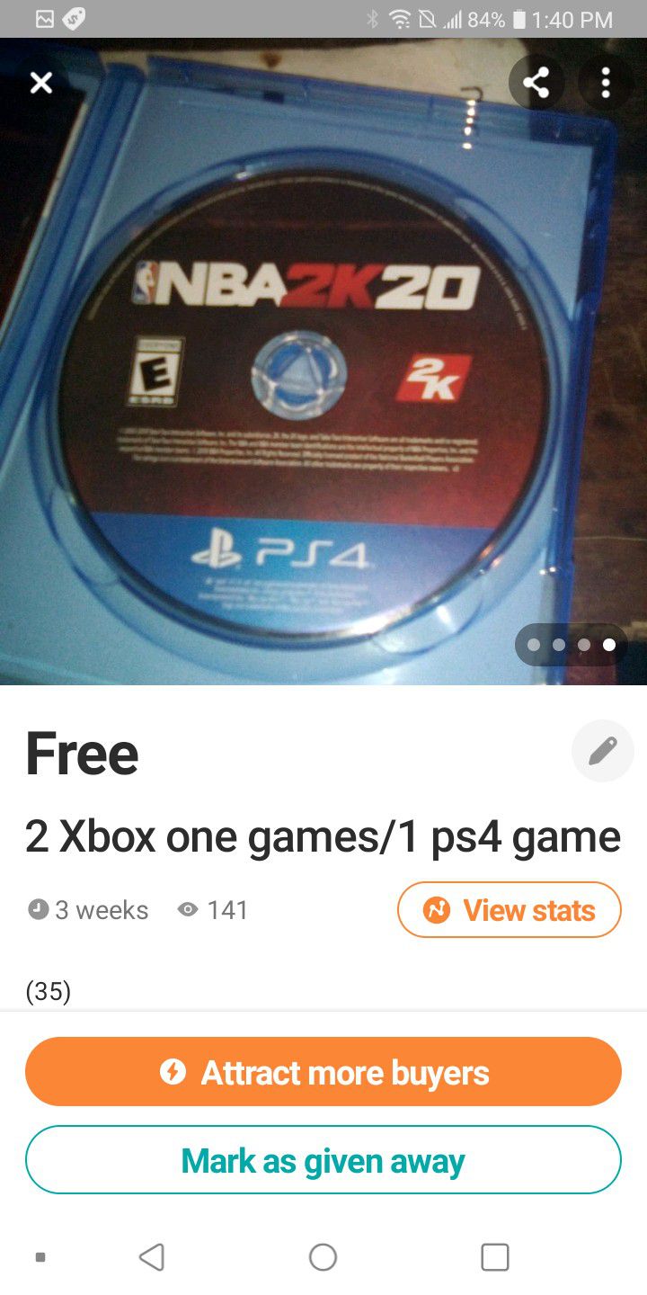 2 xbox 1 games 1 ps4