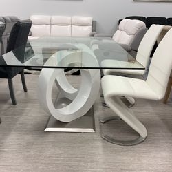 💥TAX SESON SALE 💥 ELEGANT 5pc DINING TABLE SET FURNITURE 🪑 PERFECT FOR YOUR HOME 🏠