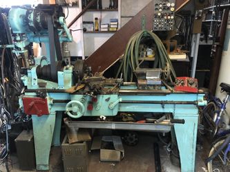 Vintage Carrol-Jamison Cullman Wheel metal lathe