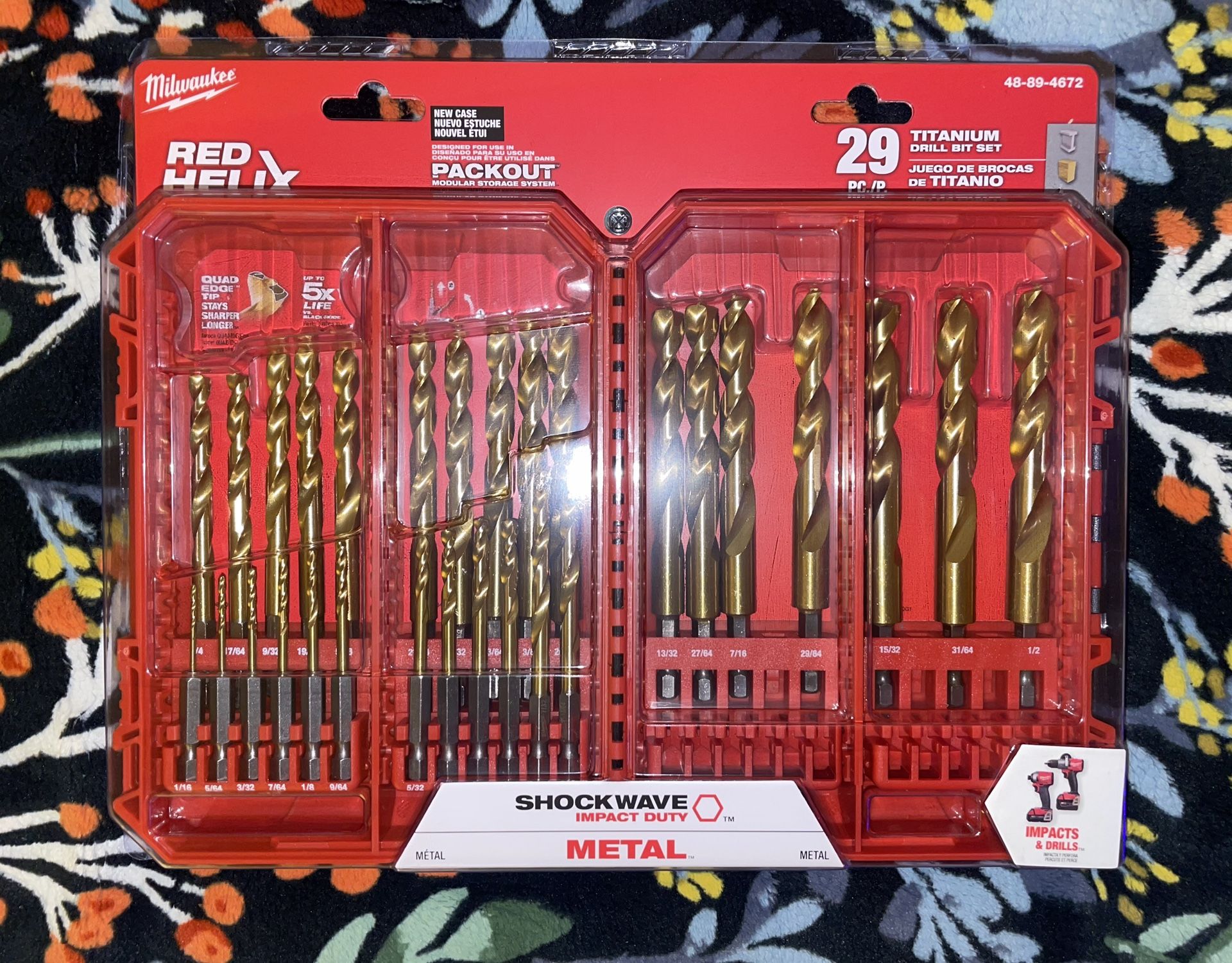 Milwaukee Titanium Drill Bit Set 29pc for Sale in Hawaiian Gardens, CA