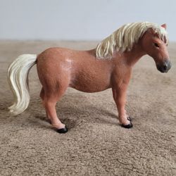 Terra By Battat Shetland Pony Horse Figure Brown White Mane.