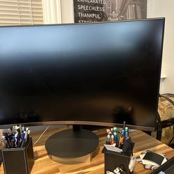 Samsung Monitor Curved - 75hz 1080p, speakers