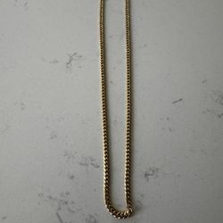 18k Yellow Gold Cuban Chain 