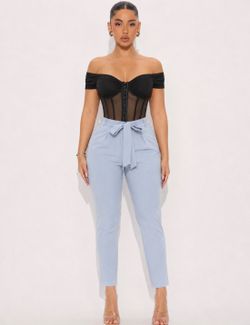 Blue belted pants (small-large)