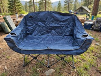 Mac Sports Double Camping Chair - Loveseat for Two, Navy