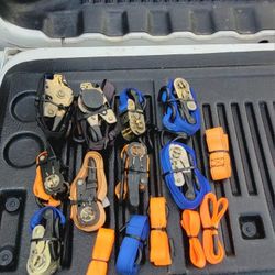 9  Ratchet Straps With Extra Hooks And Straps