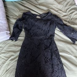 Lacy black dress, fits like a small