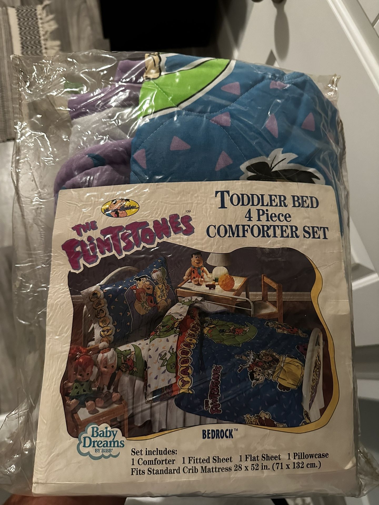 Vintage Flintstones Kids Comforter Set 