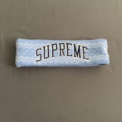 Supreme New Era Arc Logo Headband (Light Blue) (Used)