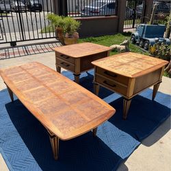 Beautiful Mid-Century Modern Lane Furniture Coffee Table  & 2 End Tables SET