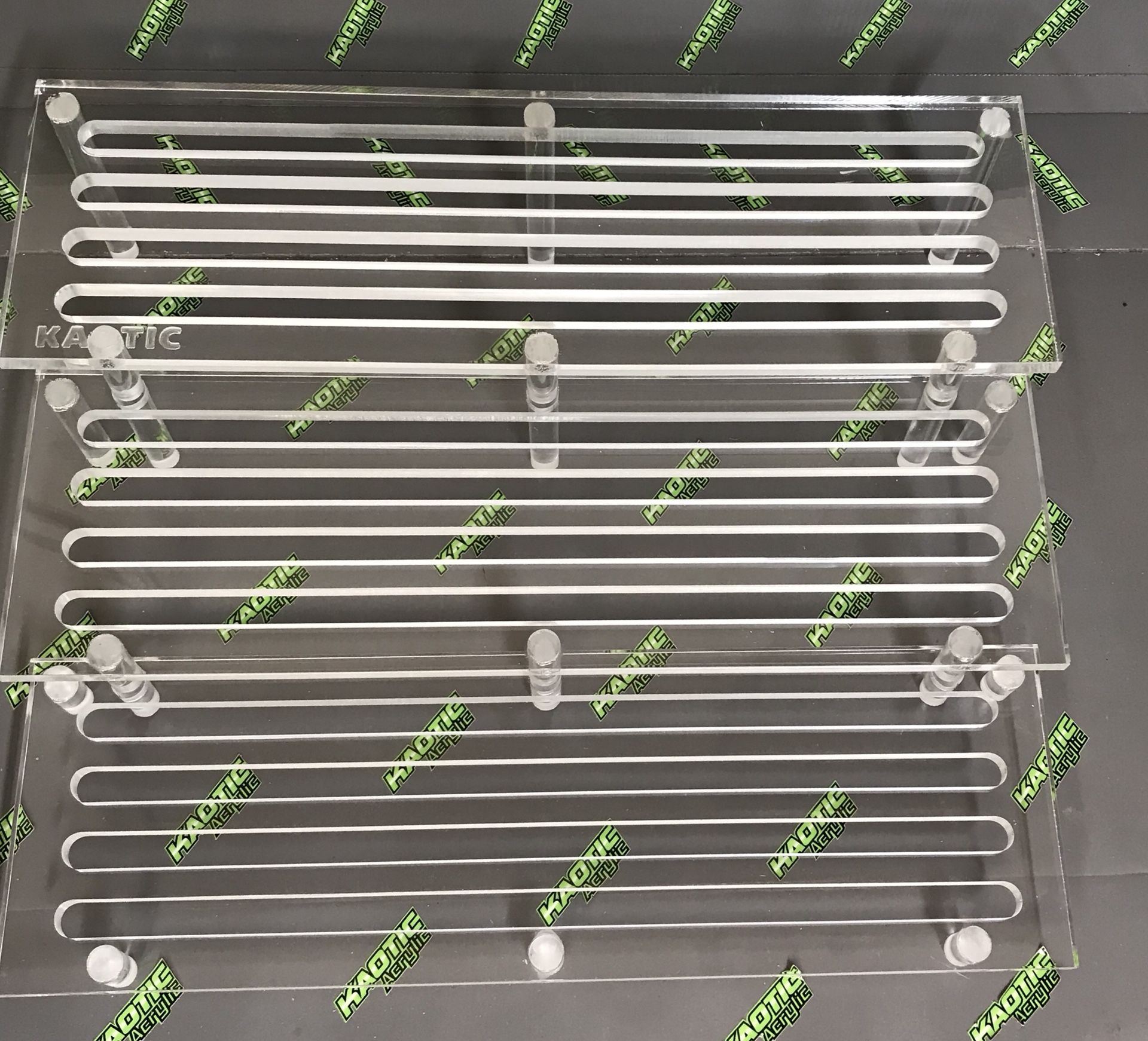 Ghost (clear) 3 tiered coral frag rack W/Slots