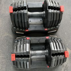 Weider 50lb Adjustable Dumbbell Set Weights 