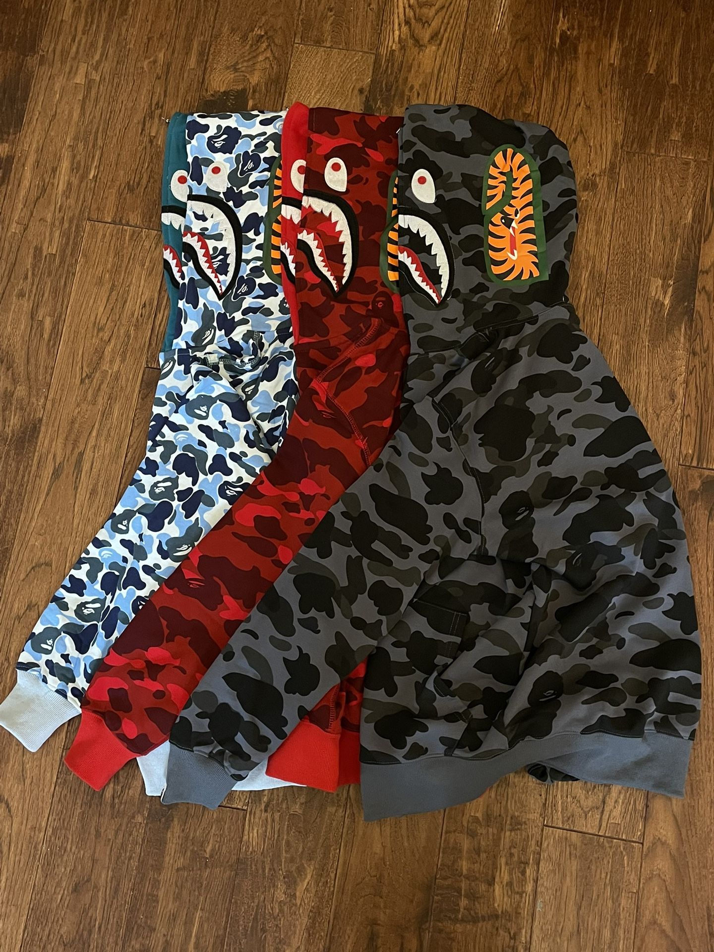 Bape zip-ups