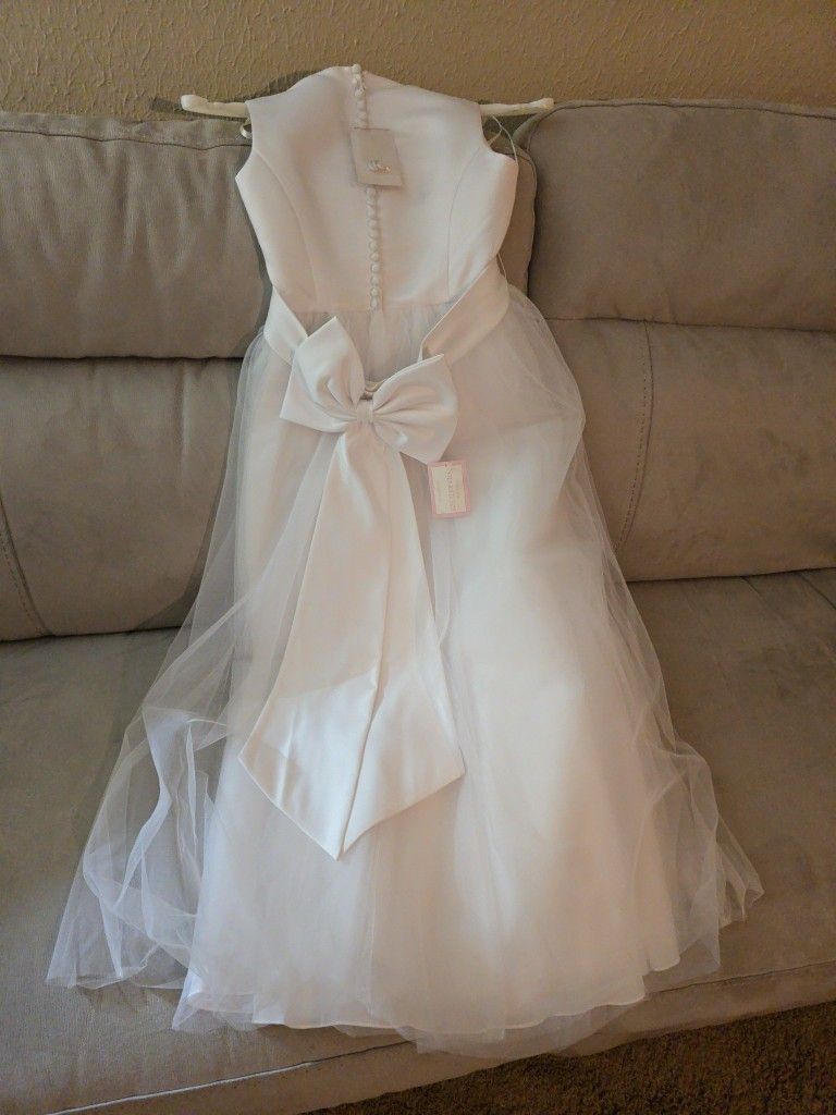 David's Bridal Dress Size 10 White