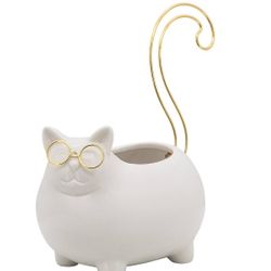 Kitty Nick Nack Bowl Or Cat Flower Pot