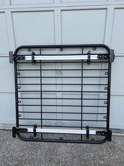 Wildroad Car Roof Platform, Universal Roof Flat Rack Combo 69" x 47" x 1.3" Heavy Duty Roof Rack Platform with Cargo Net, Ratchet Straps and Anti-Rust