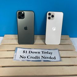 Apple IPhone 11 Pro Max -PAYMENTS AVAILABLE-$1 Down Today 