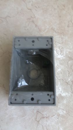 1 gang outlet  box
