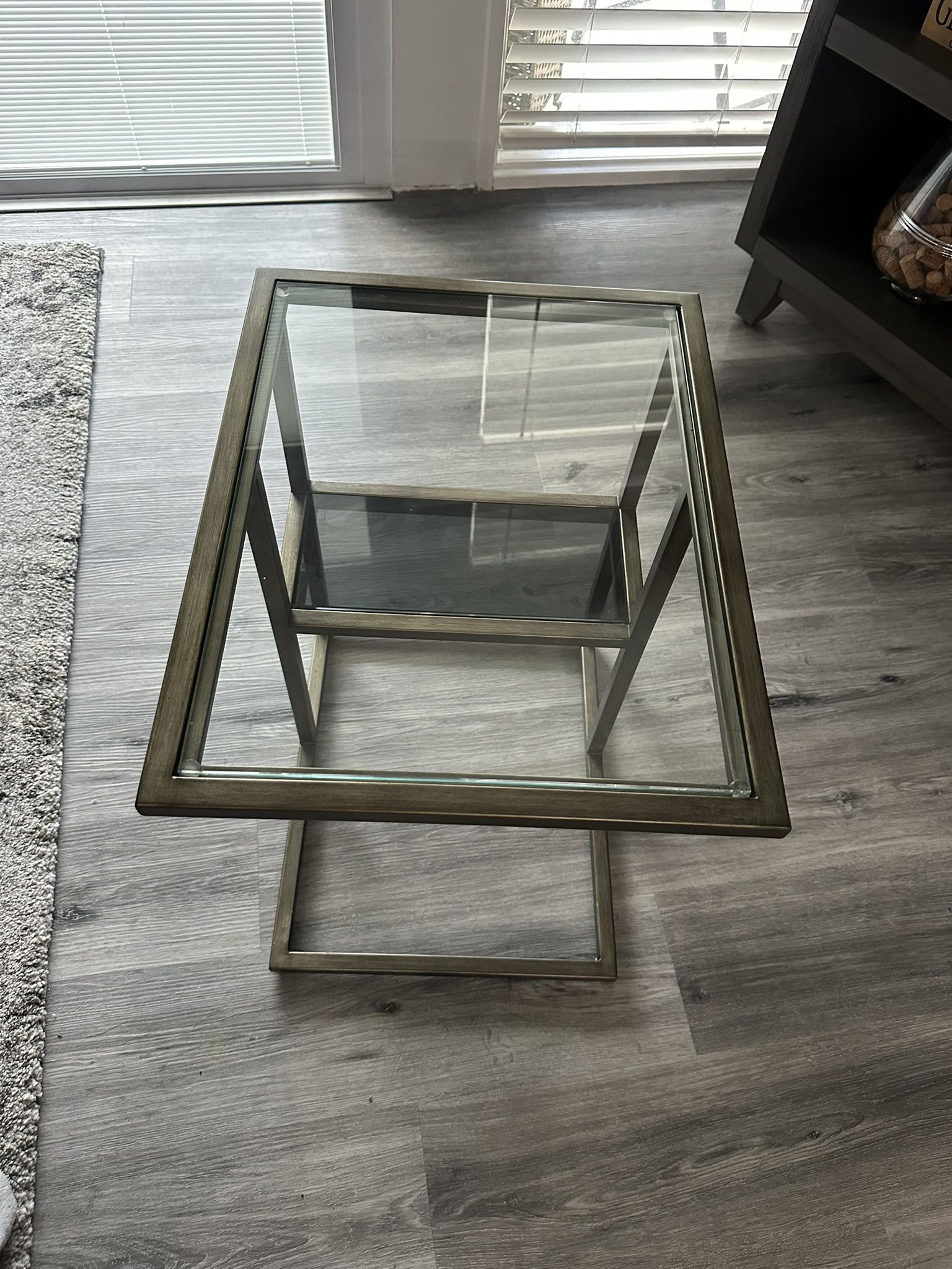 Glass Side Sofa Table