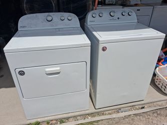 3.8 cu. ft. Top Load Washer with Soaking Cycles, 12 Cycles, Model: WTW4955HW0 & 7.0 cu. ft. Top Load Electric Dryer with AutoDry™ Drying System, Model