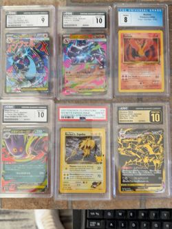 Lot of 6 Graded Pokemon Cards CGC PSA