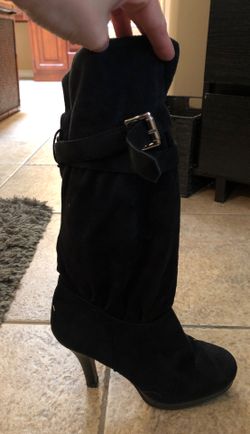 Black platform boots for sale