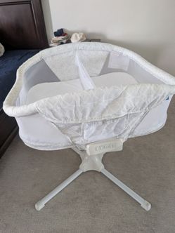 HALO BassiNest Connected Swivel Sleeper Baby Bassinet - Gray: Adjustable Height, 360-Degree Swivel