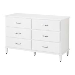 Ikea Tyssedal 6 Drawer Dresser - White