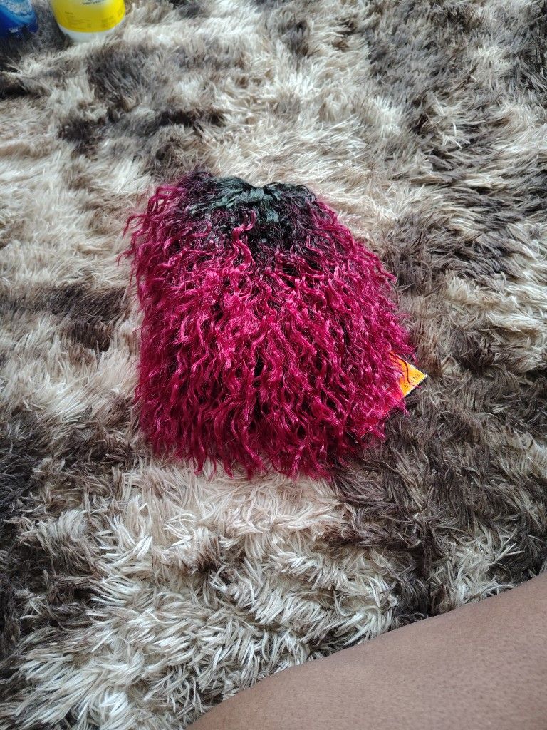 Black And Red Wig