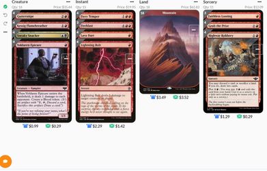 PAUPER Madness Mono Red Burn - NM - 60 Card Deck - Top Deck - Tier 1 - MTG Magic The Gathering MTG