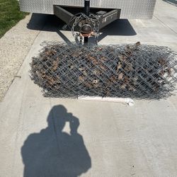 Chain-chain link 80 foot good condition 5 foot tall