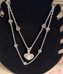 New Judith Ripka designer genuine Sterling Silver 925 marked 18 inch necklace