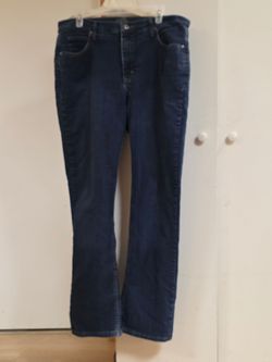 Women's Dark Blue Stretch Bootcut Jeans