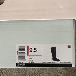 SO Kohls Knee High Boots    Black Size 9.5 Women