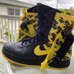 Nike Air Force 1 high black dynamic yellow Shoes for Sale in Kailua HI OfferUp
