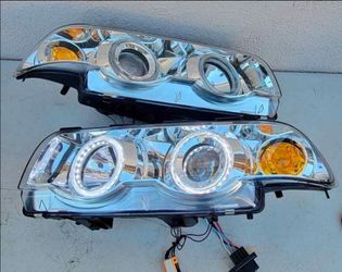95-01 Bmw E38 7 Series LED DRL Projector Headlights Luces Calaveras Micas Faros Focos Faroles Headla
