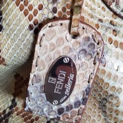 Fendi Hand Bag Python  Snakeskin