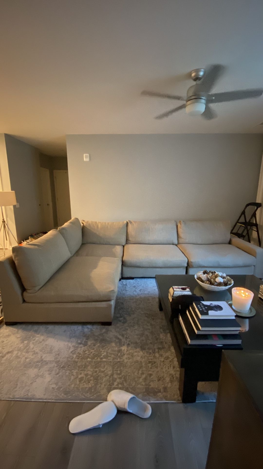 RH Inspired Custom 4 Pc Sectional.